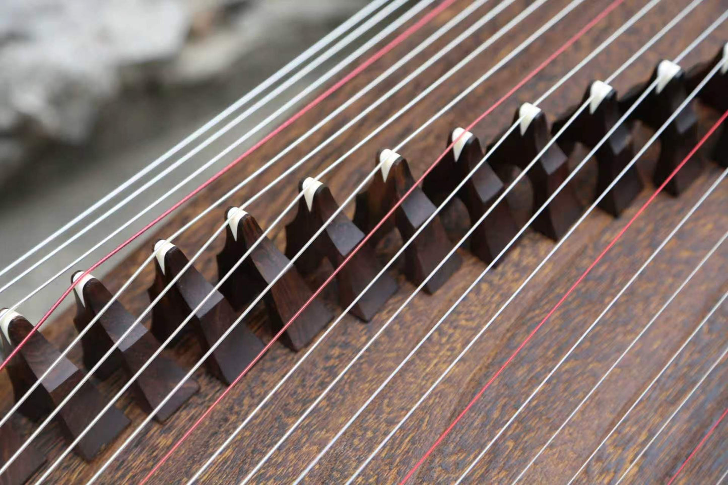 LANDTOM 100cm/39.4in "Skybound Resonance" Portable Guzheng, Professional One-Piece Carved Mini Guzheng 整挖筝, Grade A Lankao Paulownia Soundboard, Rosewood Trim Small Guzheng