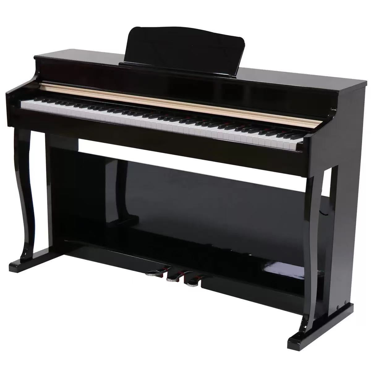 LANDTOM Upright 88-Key Hammer MIDI Home Electric Piano Grand Piano Sound Quality for Professional Performance Examination Without Bench