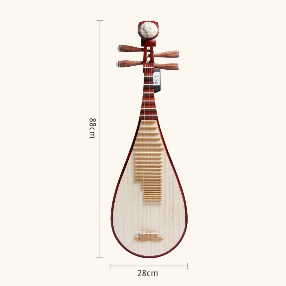 LANDTOM Yuehai Child's African Rosewood Pipa 902 For Children Beginners, Kid Amateurs