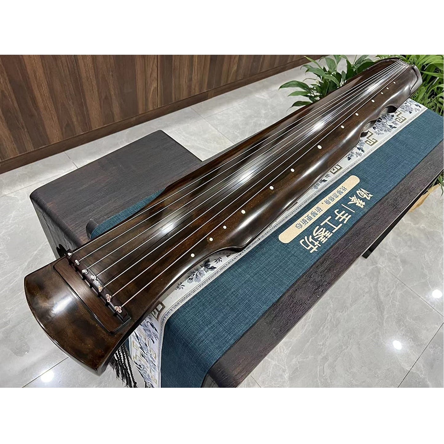 LANDTOM High-Level/Concert level pure handmade Fuxi style 100+ years Fir(杉木）Guqin/Chinese zither by famous master