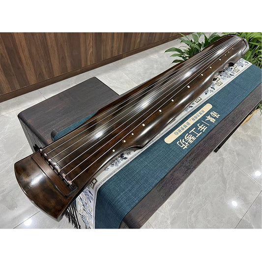 LANDTOM High-Level/Concert level pure handmade Fuxi style 100+ years Fir(杉木）Guqin/Chinese zither by famous master