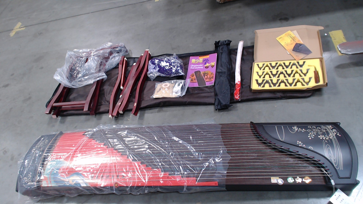 LANDTOM Professional Paulownia Guzheng (163cm) for Adults/Beginner/Intermediate (Paulownia)（Used）