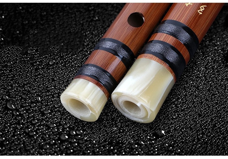 LANDTOM Flute Dizi Pluggable Handmade Traditional Chinese Instrument with Bamboo Membrane