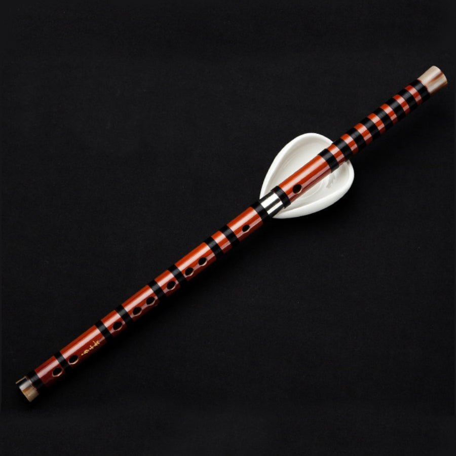 LANDTOM Selected Dong Xuehua Handcrafted Professional Bamboo Dizi Flute Premium Bitter Bamboo Performance Chinese Transverse Flute Collectible Musical Instrument