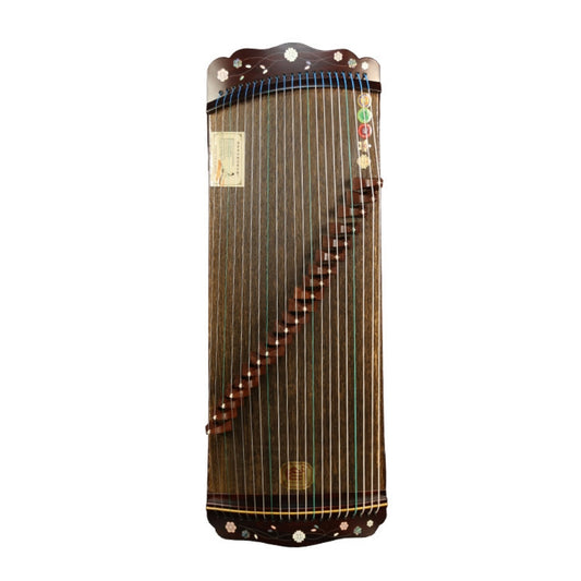 Xiansheng仙声 88cm/34.6in Portable Travel Guzheng 21-String Beginner Guzheng with Paulownia Soundboard, Red Sandalwood Side Panels, Mother-of-Pearl Inlay & Steel-Core Nylon Strings, Small Guzheng, Mini Guzheng