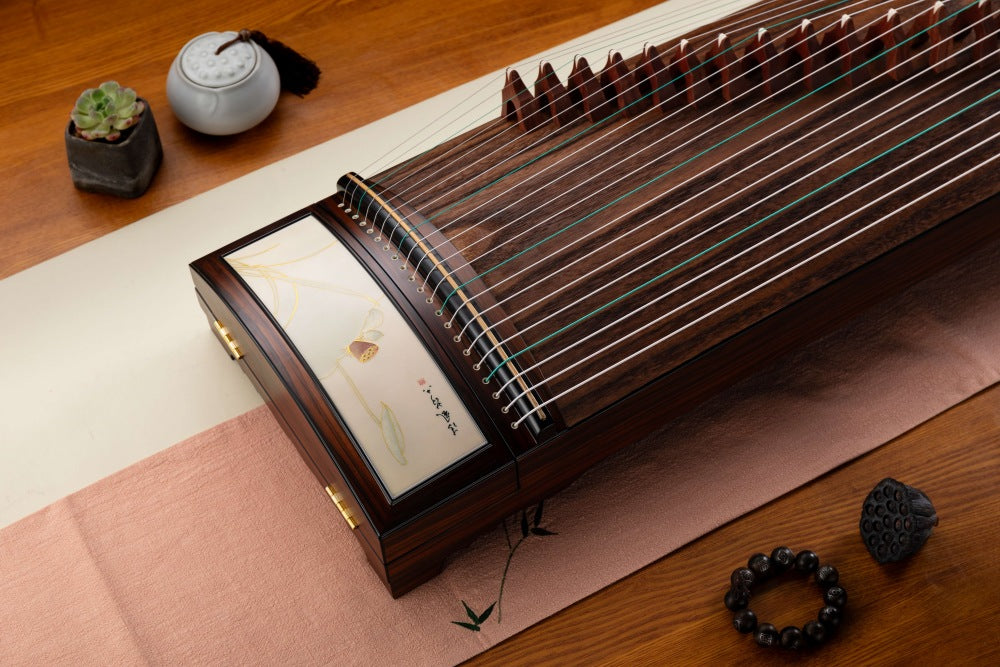 LANDTOM Professional Sandal and Paulownia Guzheng Whispers of Lotus (163cm) for Adults/Children/Senior/Intermediate/Beginner