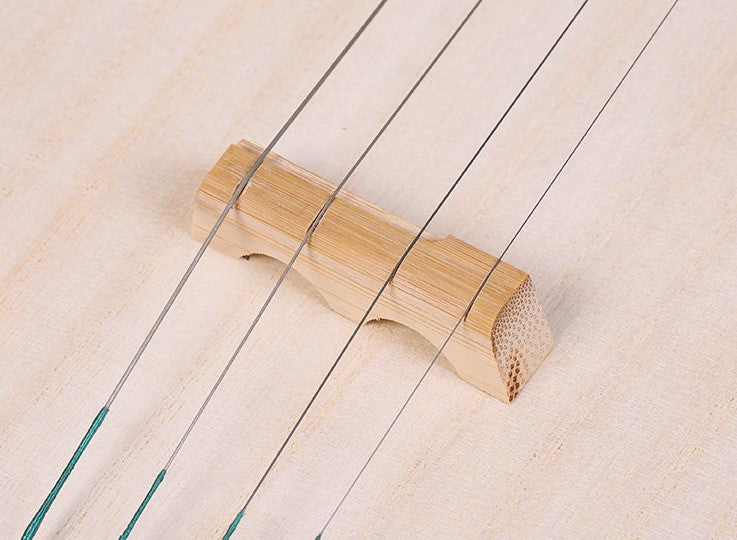LANDTOM Beginner Liuqin with Paulownia Soundboard, Hongmu Hardwood Body & Peony Headstock, 4-String Traditional Chinese Mandolin for Students and Entry-Level Players