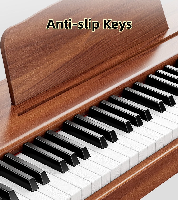 LANDTOM DDP-80 Digital Piano Keyboard 88 Keys Weighted, Hammer Action II, Home Electric Piano Full Size with Stand, Triple Pedal, MIDI Connecting and Headphone Interface