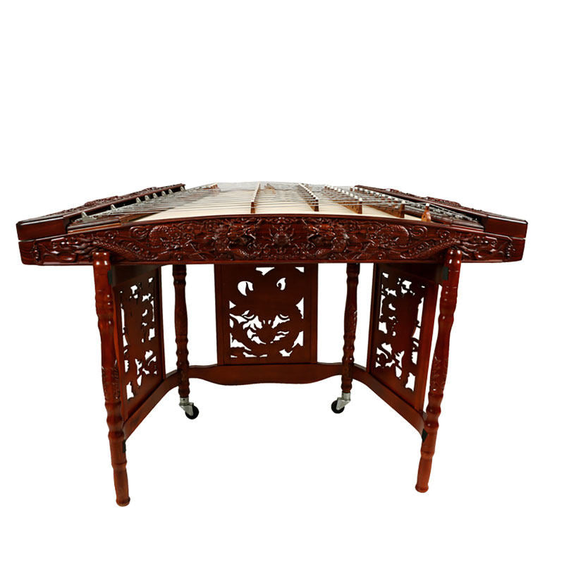 Yuehai（乐海) Brand Red Wamara 402 Yangqin 623F-A with Dragon Relief Carving For Professional Grade / Examination & Performance Use