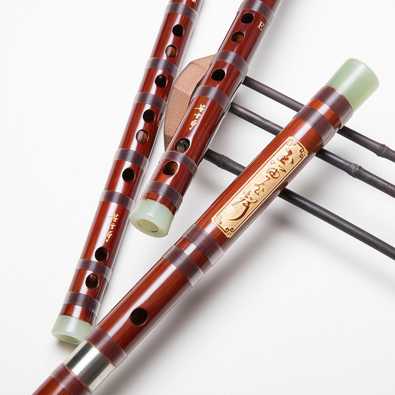 LANDTOM Selected Professional Bamboo Dizi 8886 Bitter Bamboo Chinese Transverse Flute C D E F Key Made & Signed by Dong Xuehua