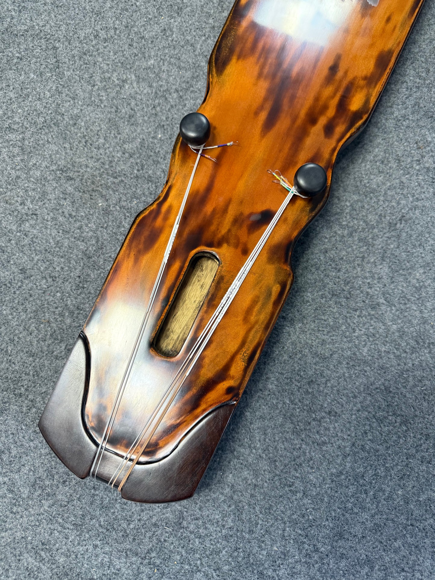LANDTOM High-Level/Concert level pure handmade Fuxi style 100+ years Fir(杉木）Guqin/Chinese zither by famous master