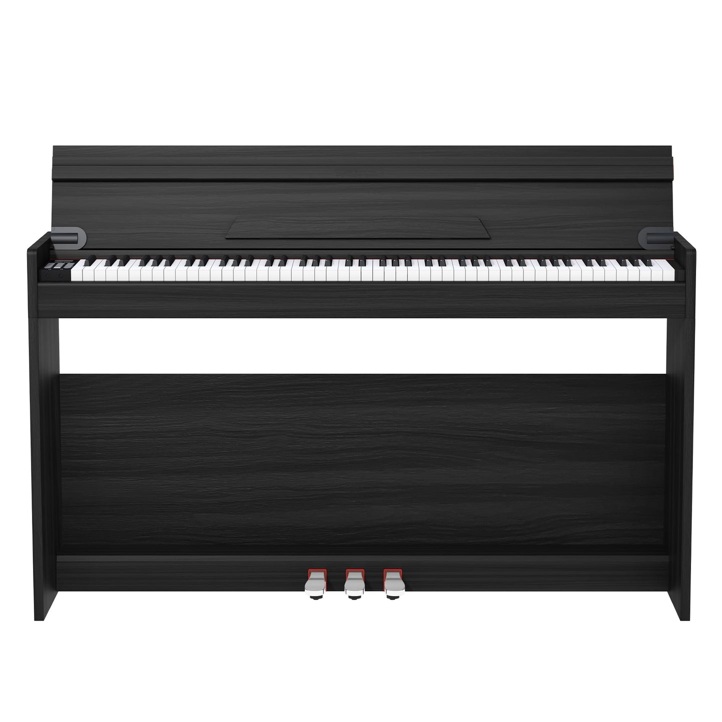 LANDTOM BL-C01 88 Keys Fully Weighted Digital Piano Keyboard, White | Hammer Action Upright Electric Piano for Beginner Professional with Semi-Automatic Soft-Close Fallboard, 3 Pedals