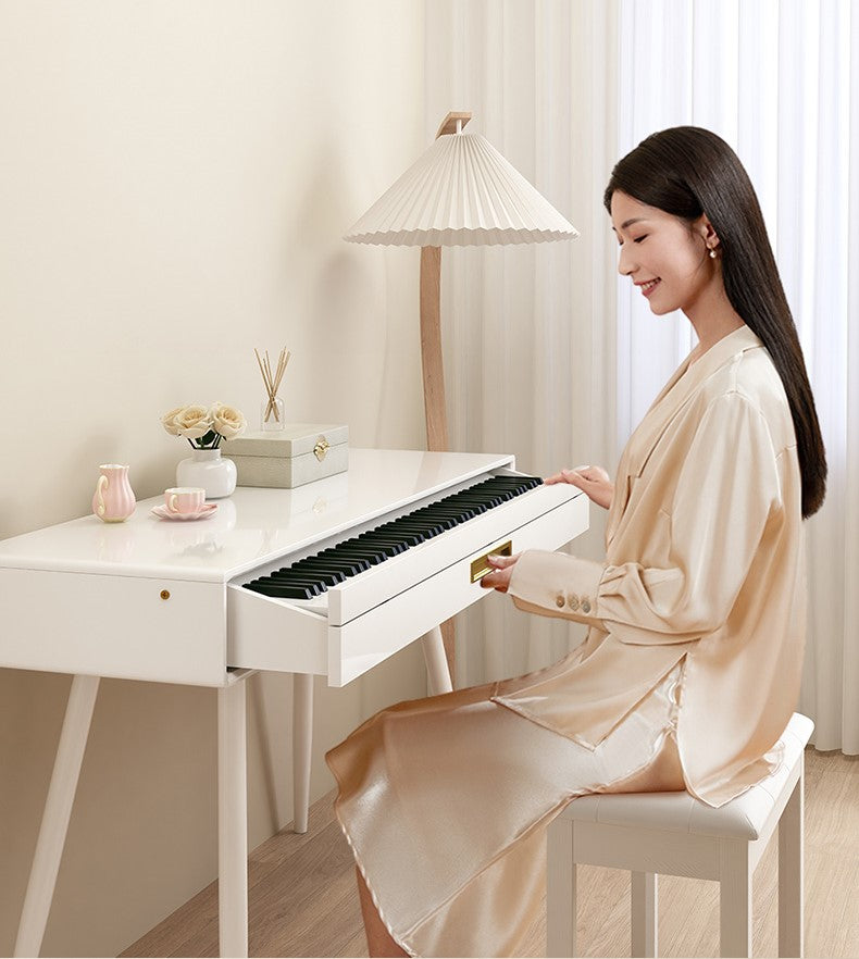 LANDTOM 88-Key Heavy Hammer Beginner Electric Piano Drawer Type Home Desk Electronic Piano
