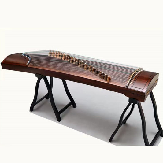 LANDTOM Professional/Concert Ebony Guzheng (163cm) of Plain style for senior, specialists, beginner with a buget