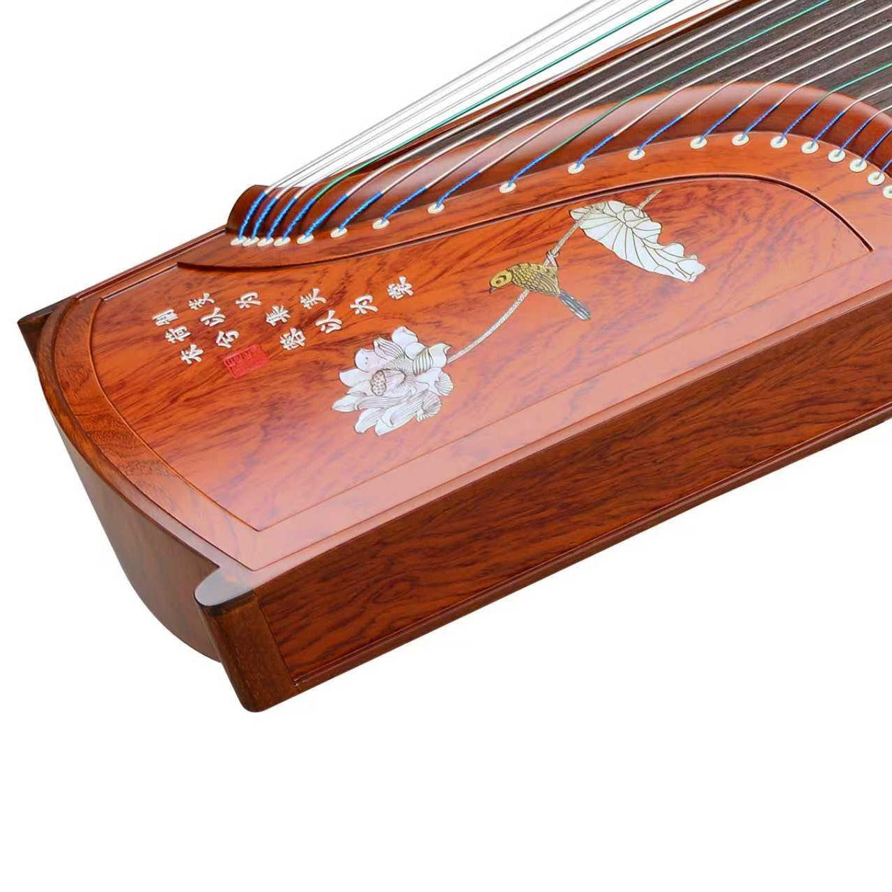 LANDTOM High level Rosewood (花梨木）Wood Guzheng(163cm) with Hand-Carved Craftwork For Adults/Children/Senior/Intermediate/Beginner…