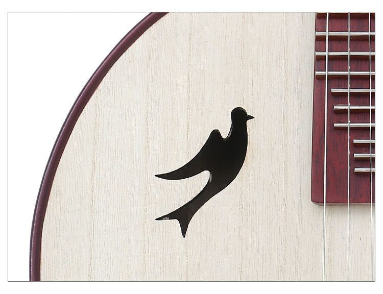 LANDTOM Hongmu Zhongruan Intermediate Performance & Examination Grade, Paulownia Soundboard, Hongmu Hardwood Sides, Peony Headstock, Bird Sound Holes