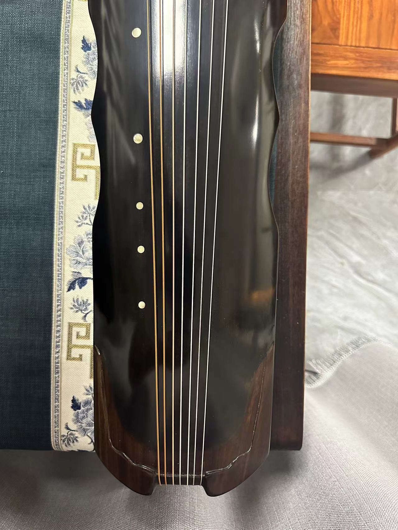 LANDTOM High-Level/Concert level pure handmade Zhongni style 100+ years aged wood Guqin/Chinese zither by famous master