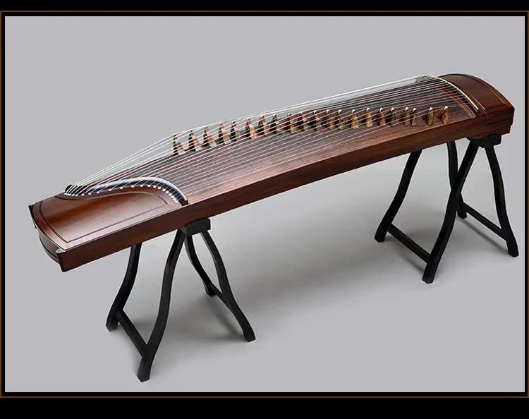 LANDTOM Professional/Concert Ebony Guzheng (163cm) of Plain style for senior, specialists, beginner with a buget