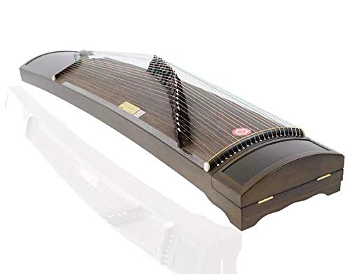 LANDTOM High Level Dragon and Phoenix Solid Nanmu with Plain Picture Guzheng (163cm) for Adults/Children/Senior/Intermediate/Beginner（N0.8813） …