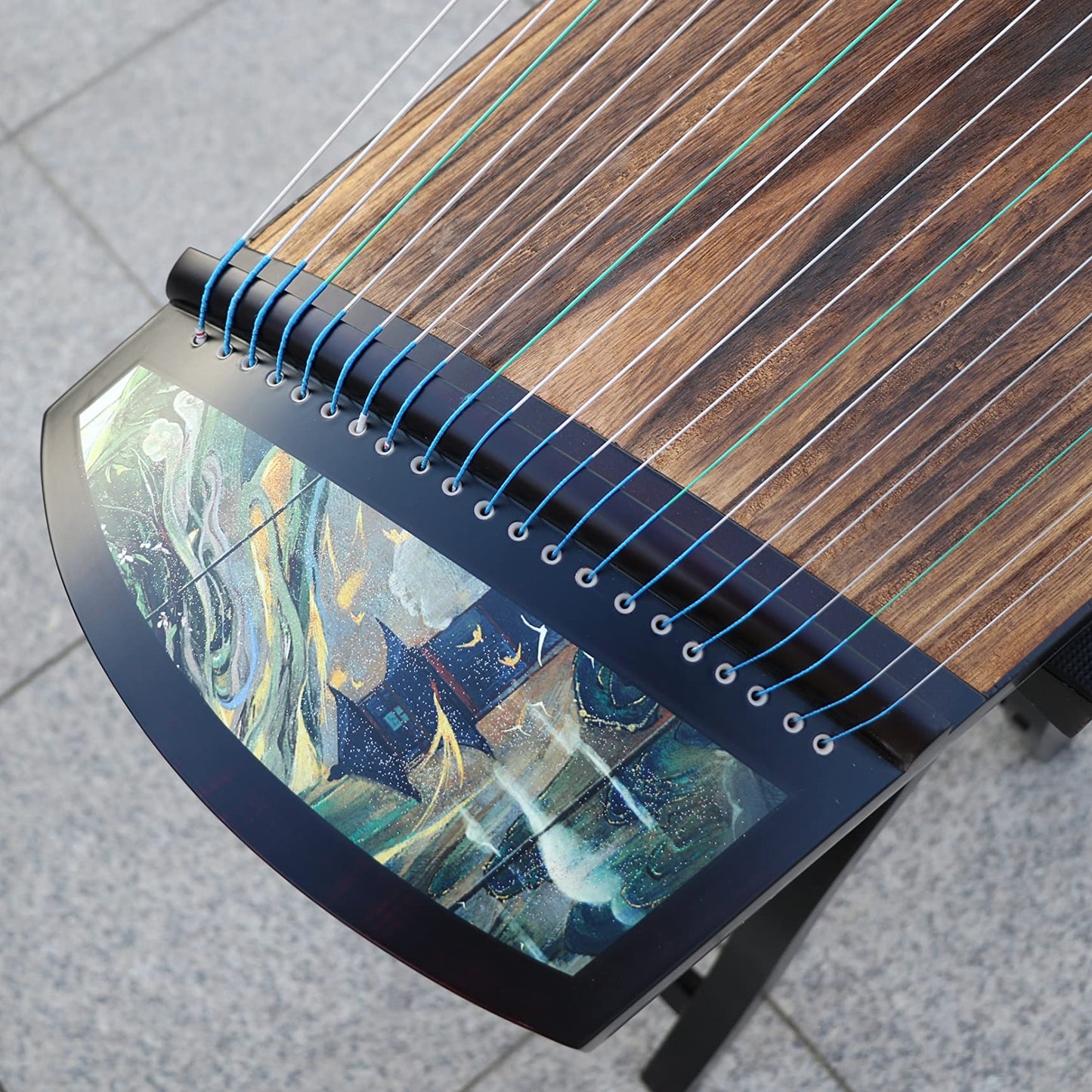 LANDTOM professional level 125cm/49.21'' travel guzheng for beginners/intermediates