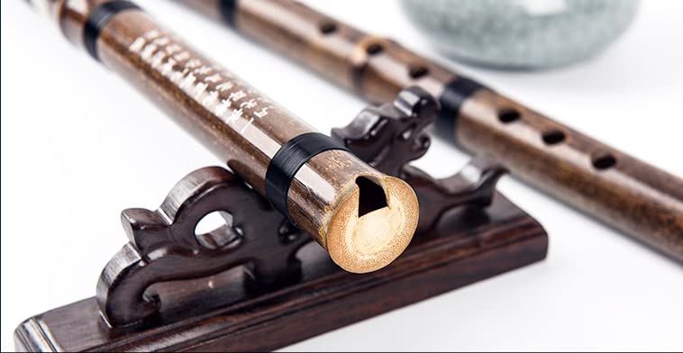 LANDTOM Performers' Level/Professional 3-section Purple Bamboo Xiao Flute - (Right-Handed）