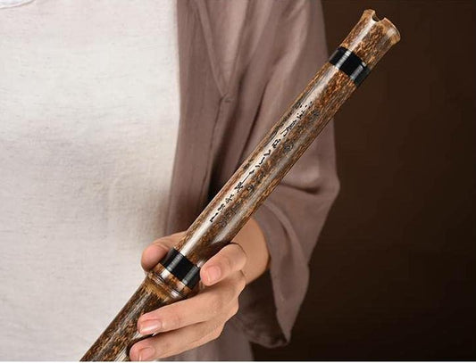 LANDTOM Concert/Collective Level Purple Bamboo Right-Handed 8 Hole Xiao Flute