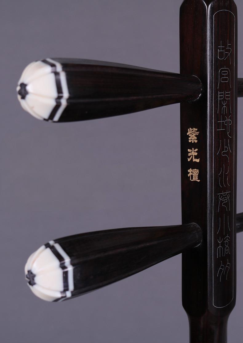 Wan Qixing(万其兴古月琴坊) Ebony Wood(黑檀) Erhu H205 – Professional Chinese Fiddle for Beginners & Intermediate Players