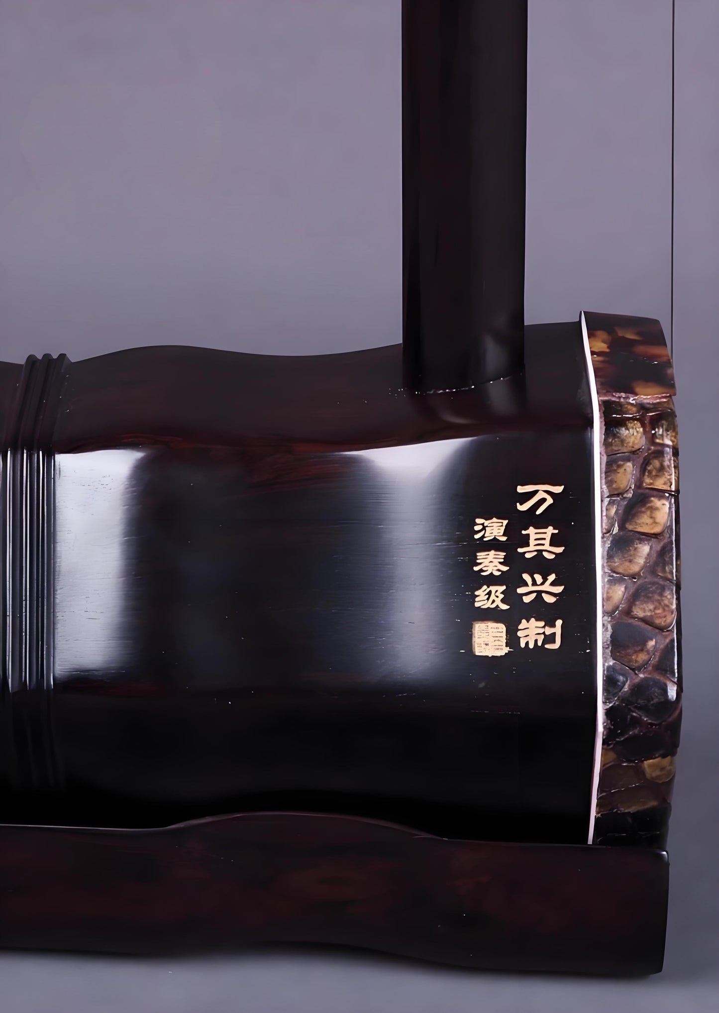 Wan Qixing(万其兴古月琴坊) Ebony Wood(黑檀) Erhu H206 – Professional Beginner Chinese Fiddle with Powerful Sound