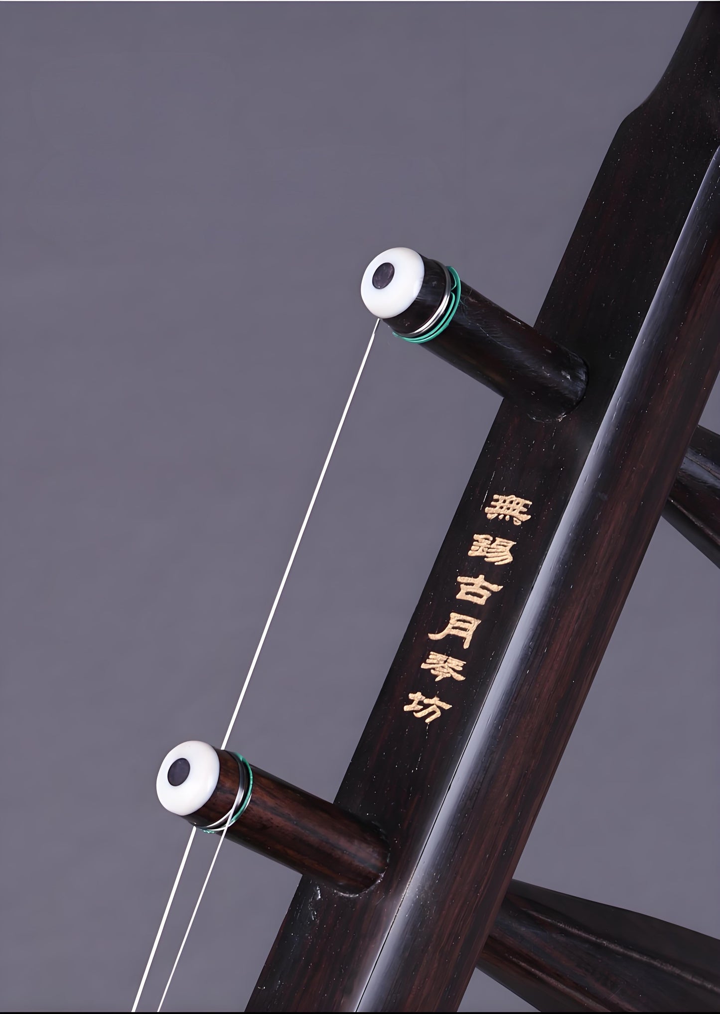 Wan Qixing(万其兴古月琴坊) Ebony Wood(黑檀) Erhu H206 – Professional Beginner Chinese Fiddle with Powerful Sound