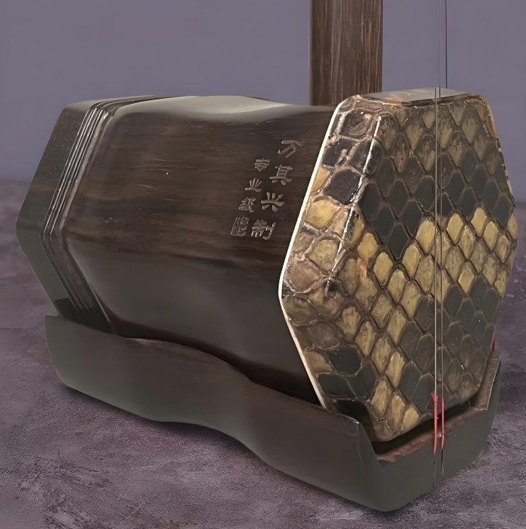 Wan Qixing(万其兴古月琴坊) Antique Redwood Erhu H303 – High-Grade Chinese Fiddle for Professional Performance