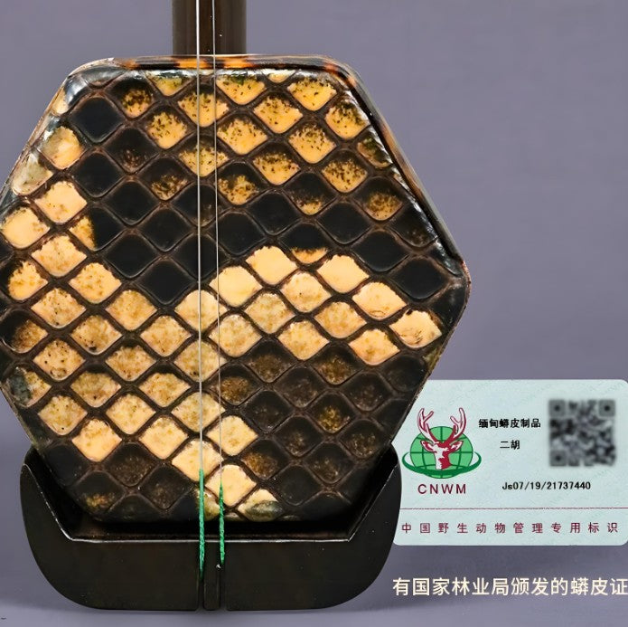 Wan Qixing(万其兴古月琴坊) Zhidemeli Antique Rosewood Erhu H304 – Professional Grade for Solo & Stage Performance