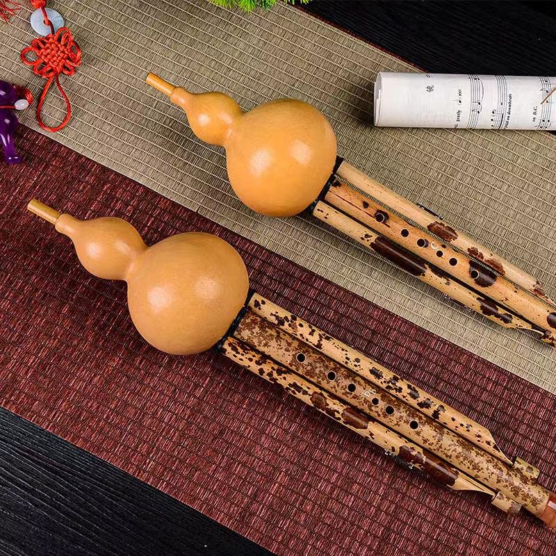 LANDTOM Mottled Bamboo Professional Hulusi for Beginners，Advanced Performers
