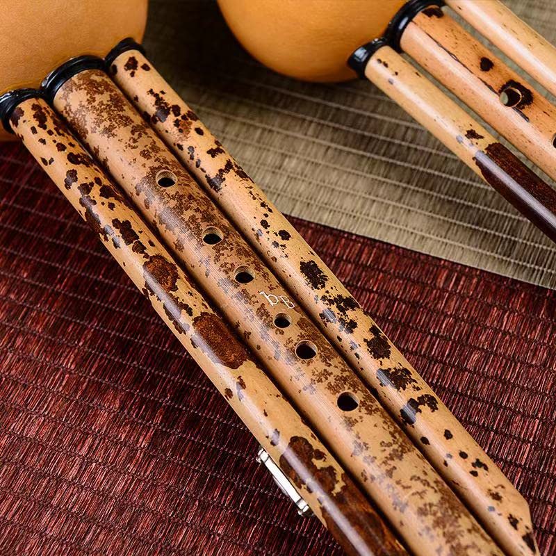 LANDTOM Mottled Bamboo Professional Hulusi for Beginners，Advanced Performers