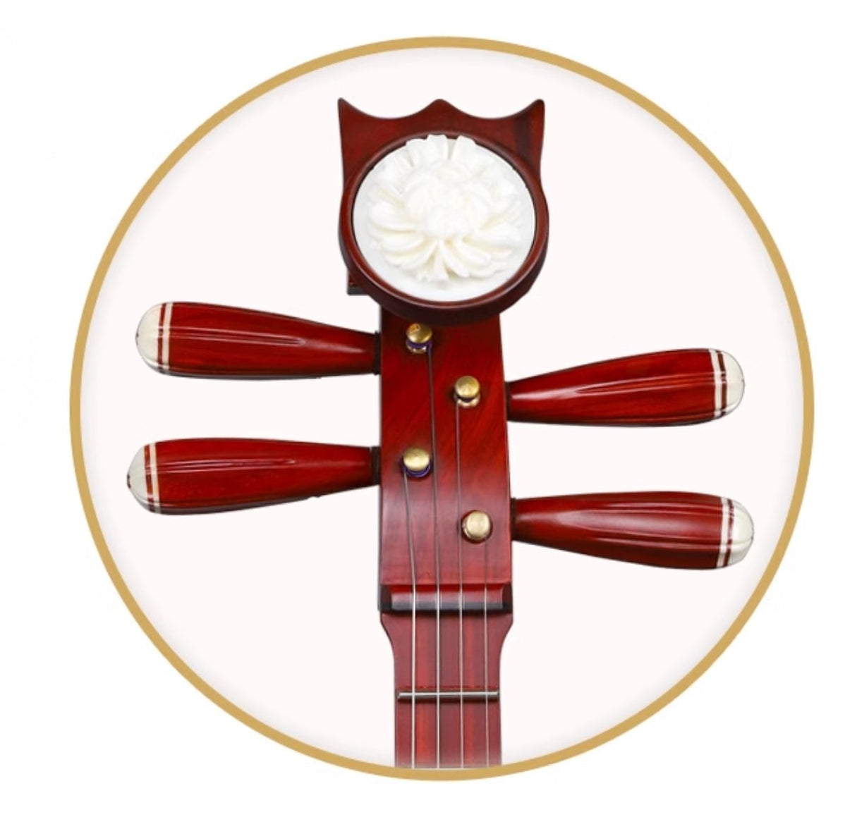 Yuehai Zhongruan 512 - Premium Handcrafted Zhongruan with Transparent Tone & African Rosewood for Beginners and Amateurs