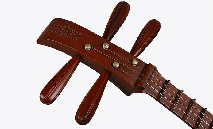 Yuehai Ruanzu Zhongruan 514Z - Handcrafted Indian Rosewood Zhongruan with Transparent Tone for Professional Performances