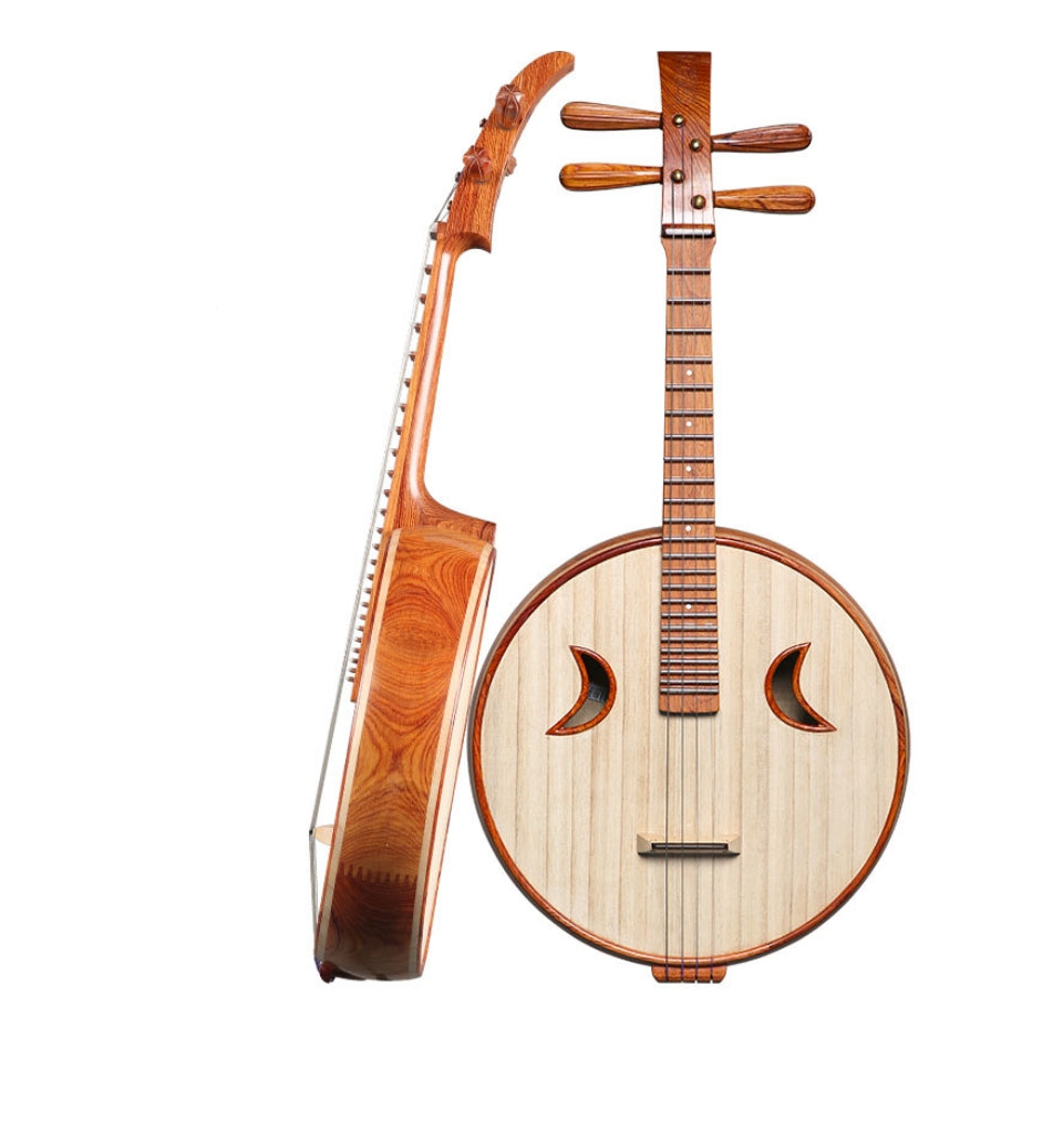 Yuehai Collection-level Zhongruan 514Z-AA - Premium Indian Rosewood Zhongruan with Transparent Tone for Professional and Collector Use