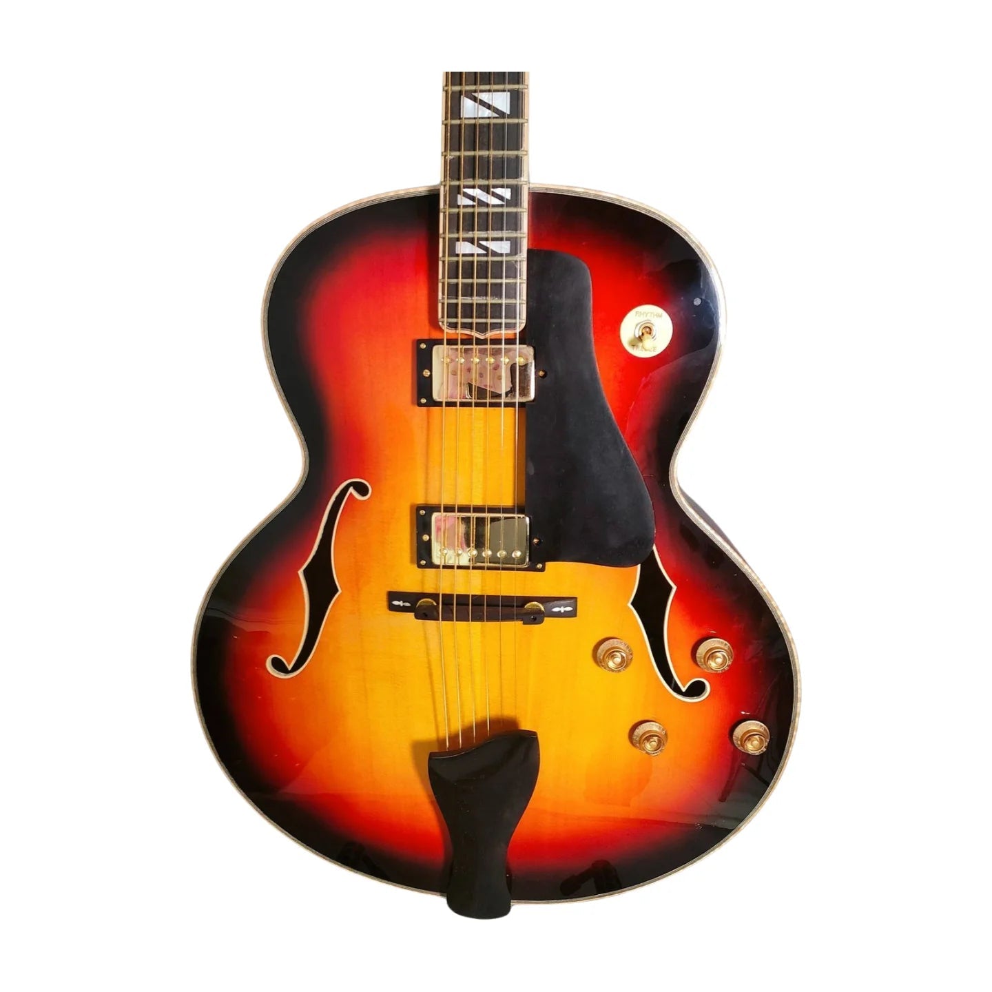LANDTOM Customizable Acoustic Hollow Guitar Handcrafted Solid Maple Wood Jazz Guitar Instruments Musical