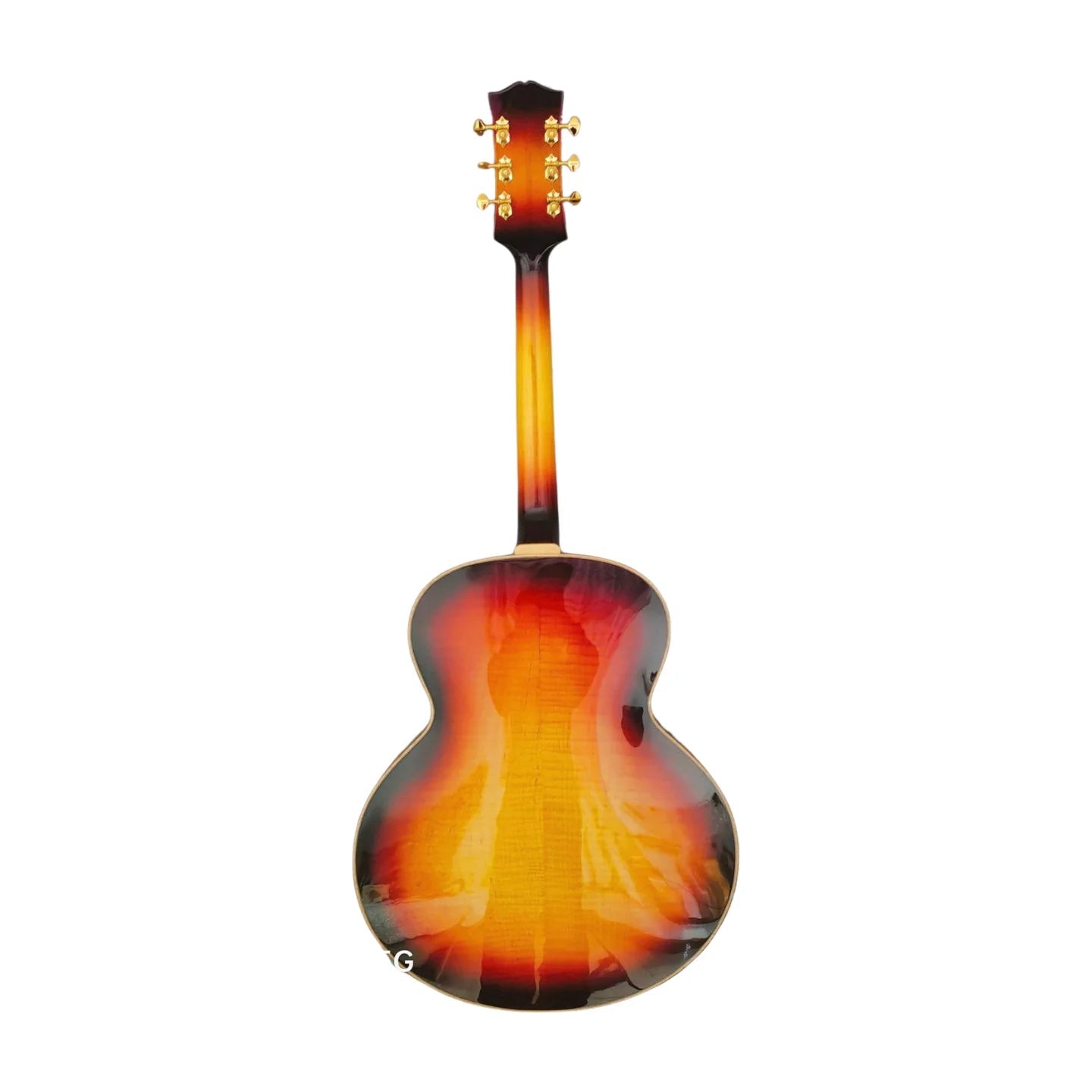LANDTOM Customizable Acoustic Hollow Guitar Handcrafted Solid Maple Wood Jazz Guitar Instruments Musical