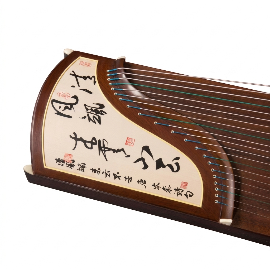 Dunhuang Professional Level Autumn Lotus Serenade Chinese Calligraphy Teak Guzheng 691B-R 敦煌牌芙蓉秋韵（书法） for Professional Performancers Graded Examinations