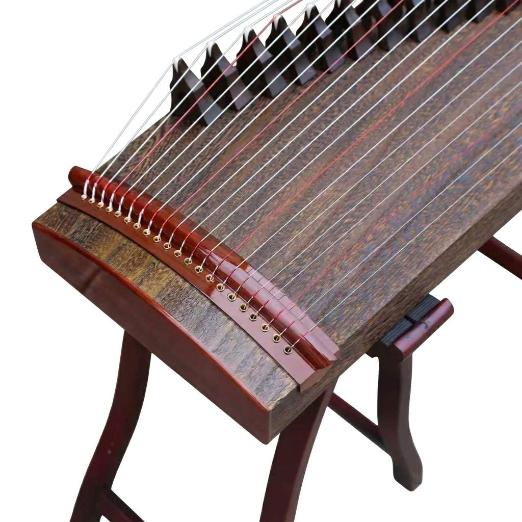 LANDTOM 100cm/39.4in "Skybound Resonance" Portable Guzheng, Professional One-Piece Carved Mini Guzheng 整挖筝, Grade A Lankao Paulownia Soundboard, Rosewood Trim Small Guzheng