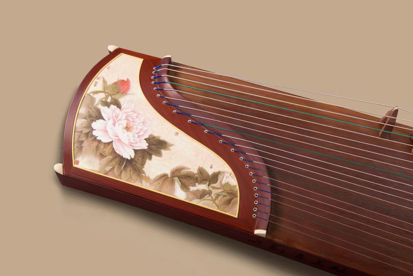 Dunhuang Entry Level Silken Blossoms African Blackwood Guzheng 696B-R 敦煌牌国色天香 for Begginers Performancers Graded Examinations