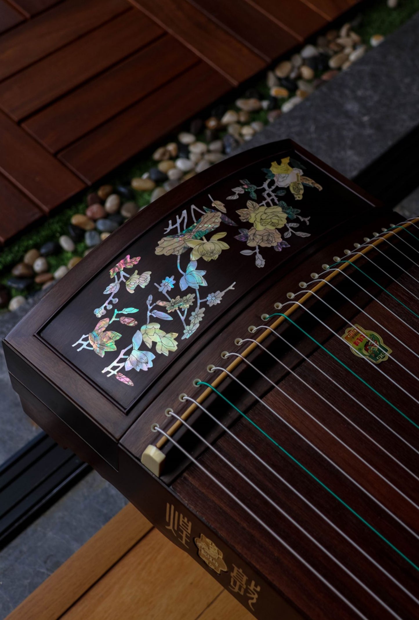 Dunhuang Professional Performance Level Master Limited Series Black Walnut Guzheng HC2KK/QLC 敦煌牌繁花似锦 for Professionals