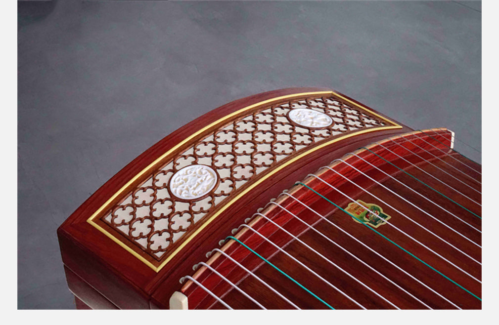 Dunhuang Entry Level Night Rain on a Plantain Window Carved Guzheng 694KK 敦煌牌蕉窗夜雨 for Begginers