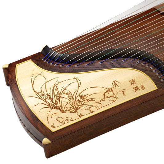 Dunhuang Entry Level Lan Yun You Meng – Orchid's Dreamy Rhyme Select-Grade Manchurian Ash Guzheng 689E-NJ 敦煌牌兰韵幽梦 for Begginers