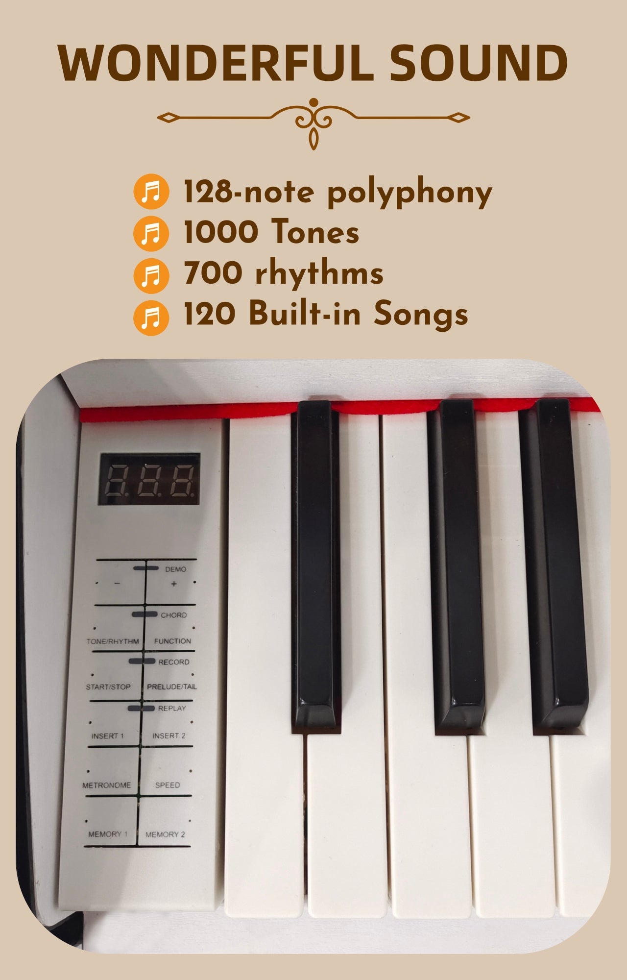 LANDTOM 903 Sliding-lid 88-Key Hammer MIDI Home Electric Piano For Beginners Professional Performance Examination