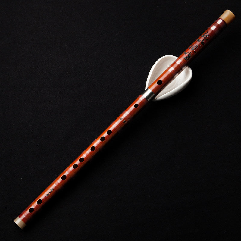 LANDTOM Selected Dong Xuehua Handcrafted Professional Bamboo Dizi Flute Aged Bitter Bamboo Chinese Performance Flute Collectible Musical Instrument GFDEC Key