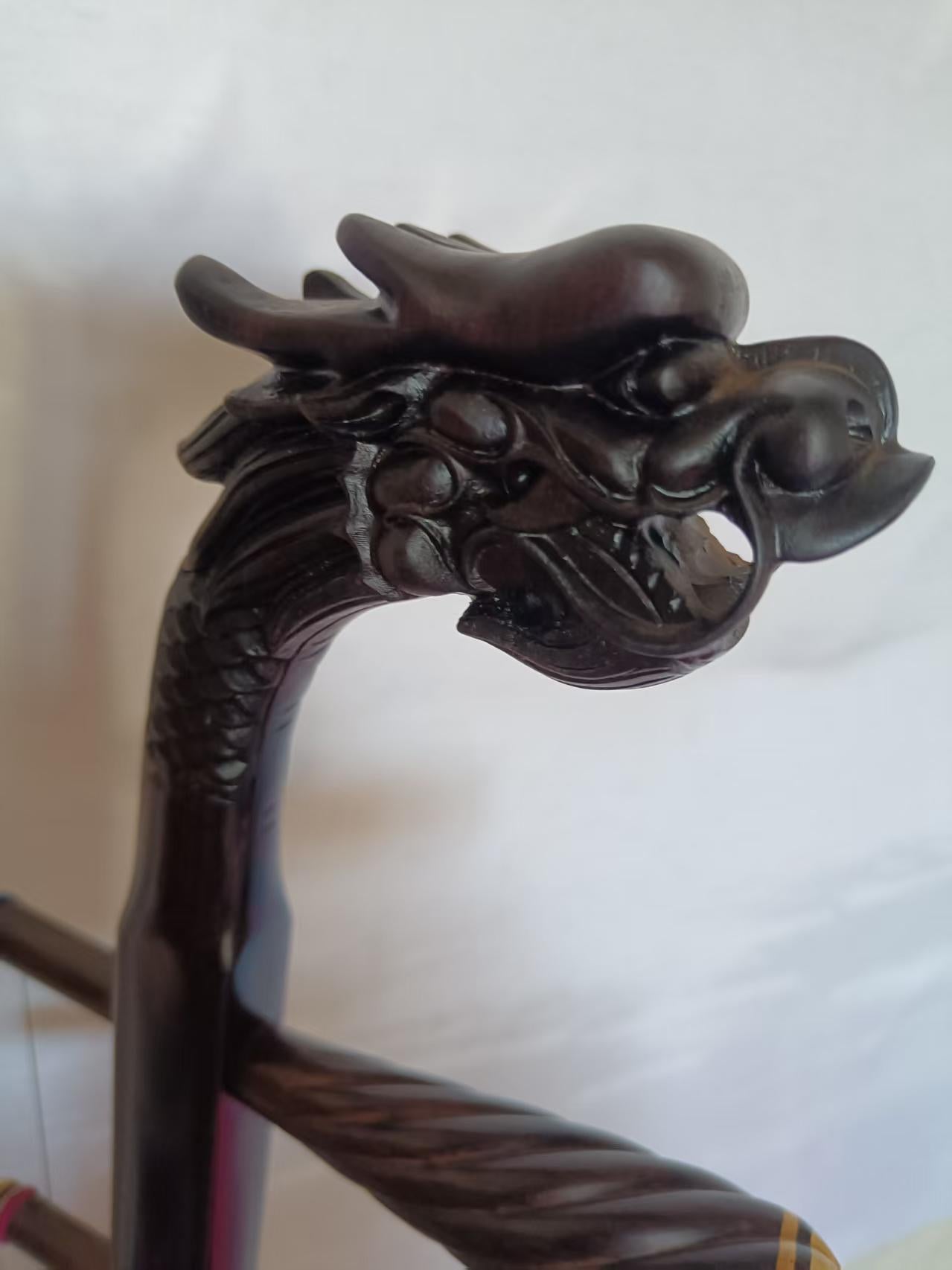 LANDTOM Premium Aged Rosewood Dragon Head Erhu Professional Chinese Two-String Violin Performance Grade Collectible Instrument Custom Available