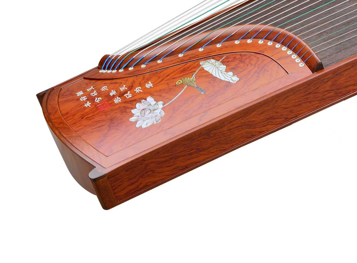LANDTOM High level Rosewood (花梨木）Wood Guzheng(163cm) with Hand-Carved Craftwork For Adults/Children/Senior/Intermediate/Beginner…