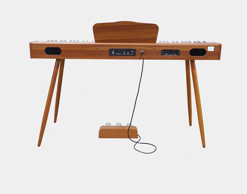 LANDTOM DDP-80 Digital Piano Keyboard 88 Keys Weighted, Hammer Action II, Home Electric Piano Full Size with Stand, Triple Pedal, MIDI Connecting and Headphone Interface