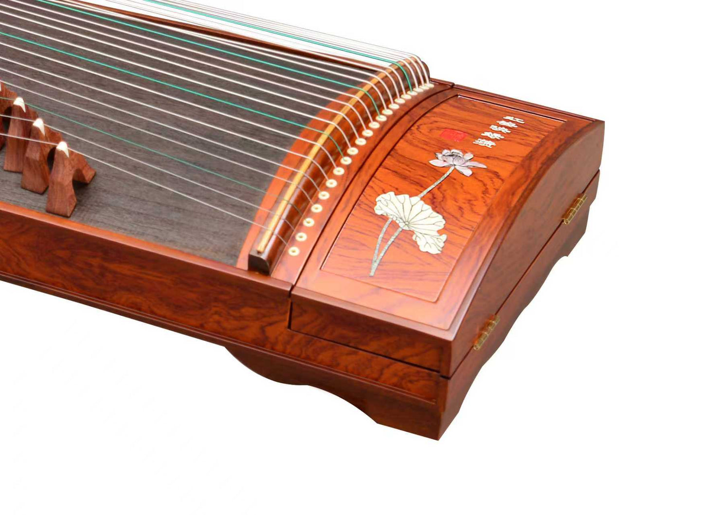 LANDTOM High level Rosewood (花梨木）Wood Guzheng(163cm) with Hand-Carved Craftwork For Adults/Children/Senior/Intermediate/Beginner…